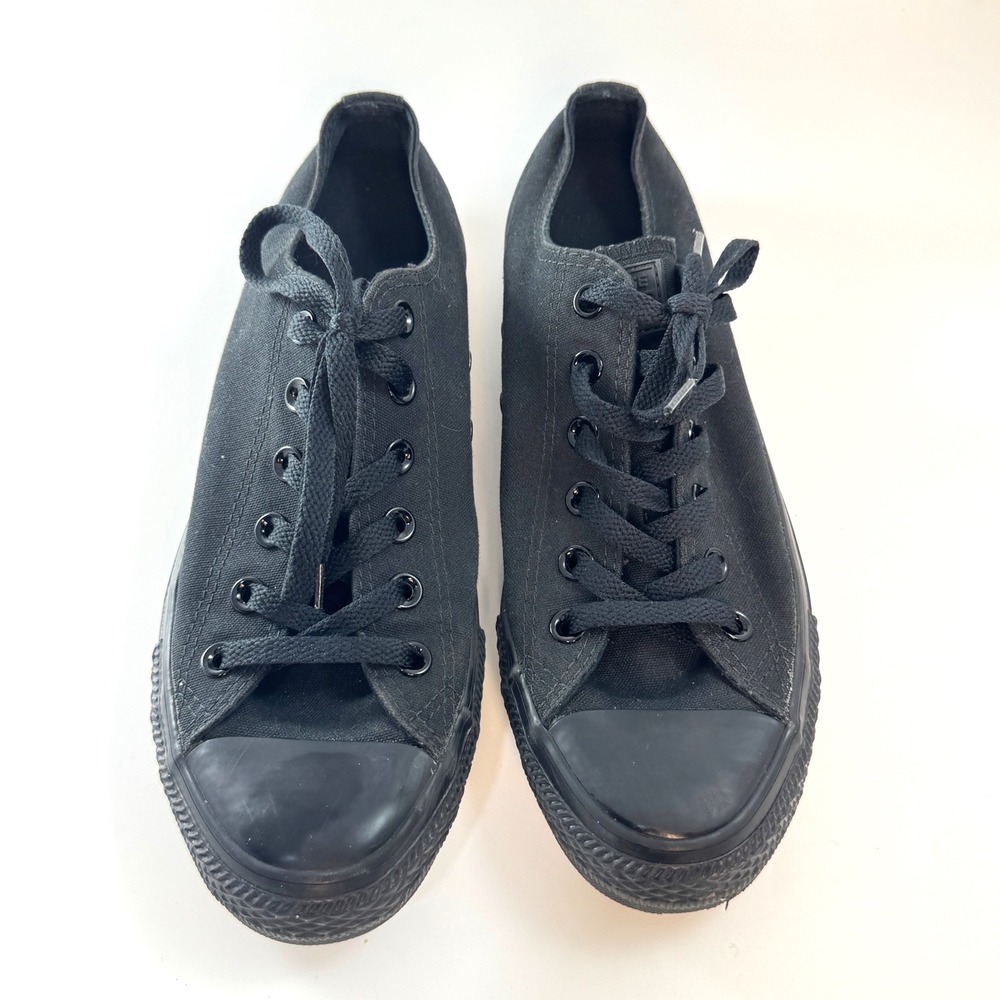 Converse Chuck‎ Taylor All Star Ox Black Mono Low Top Sneakers M5039 Mens 7.5 - Picture 2 of 8